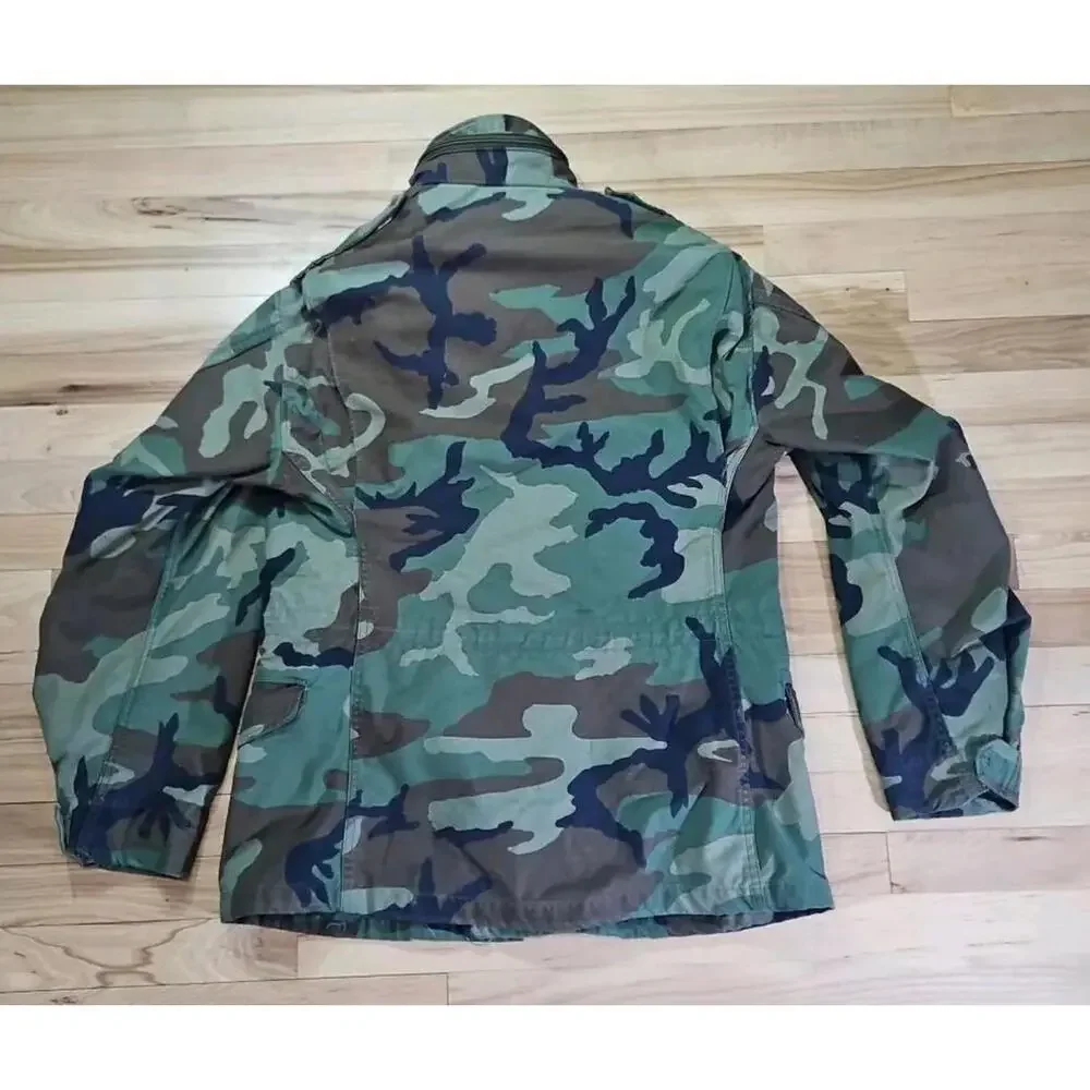 Vintage Military Field‎ Jacket Small Camouflage Cold Weather